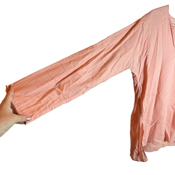 Eileen Fisher Cotton V-Neck Long Sleeve Tunic, Small - Picture 3 of 9